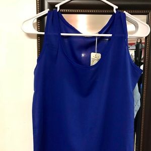 Sapphire Chiffon, Liva Girl sleeveless tank, XS